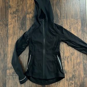 Black Lululemon raincoat